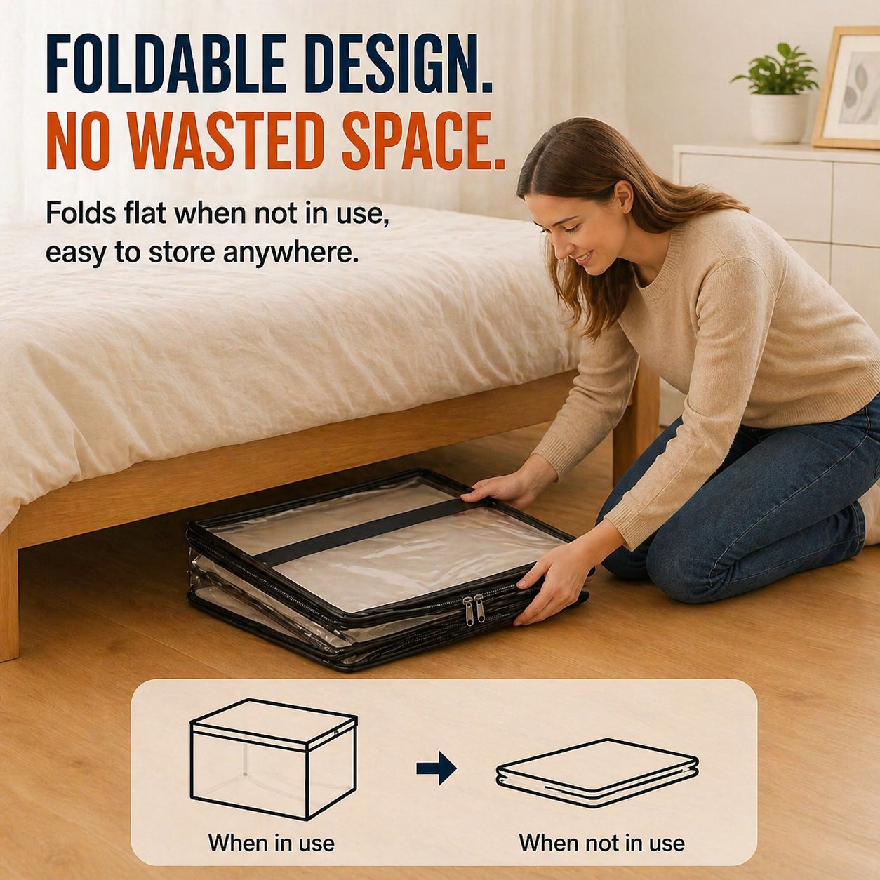 ✨ Mother's Day Sale 49% OFF📦Large Heavy-Duty Thick Plastic Clear Storage