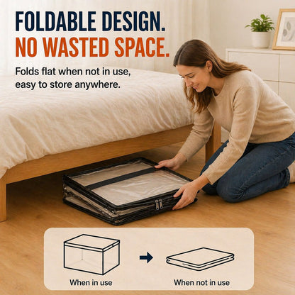 ✨ Mother's Day Sale 49% OFF📦Large Heavy-Duty Thick Plastic Clear Storage