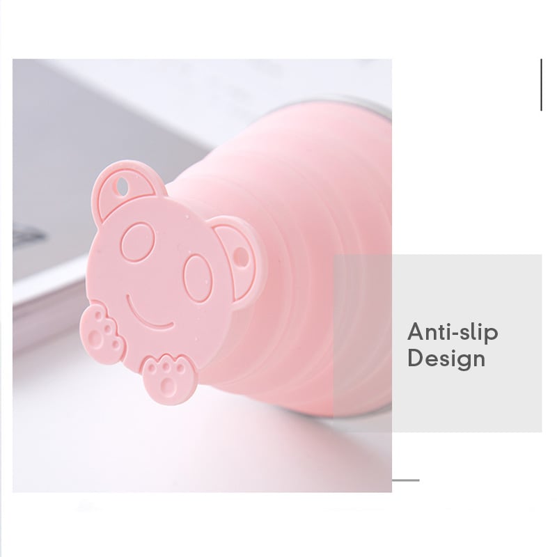 270ML Foldable Silicone Travel Cup - Anti-Slip Anti-Scald Camping Mug