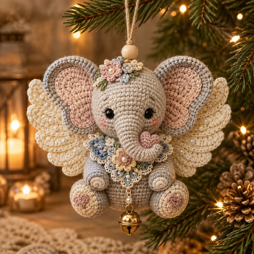 🪽 Animal Angel Crochet Ornament DIY Kit
