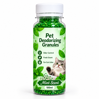 ⏰🏠Cat Litter Deodorizing Granules – Easy Sprinkle-On Odor Control in Five Fresh Scents 🌿🍀