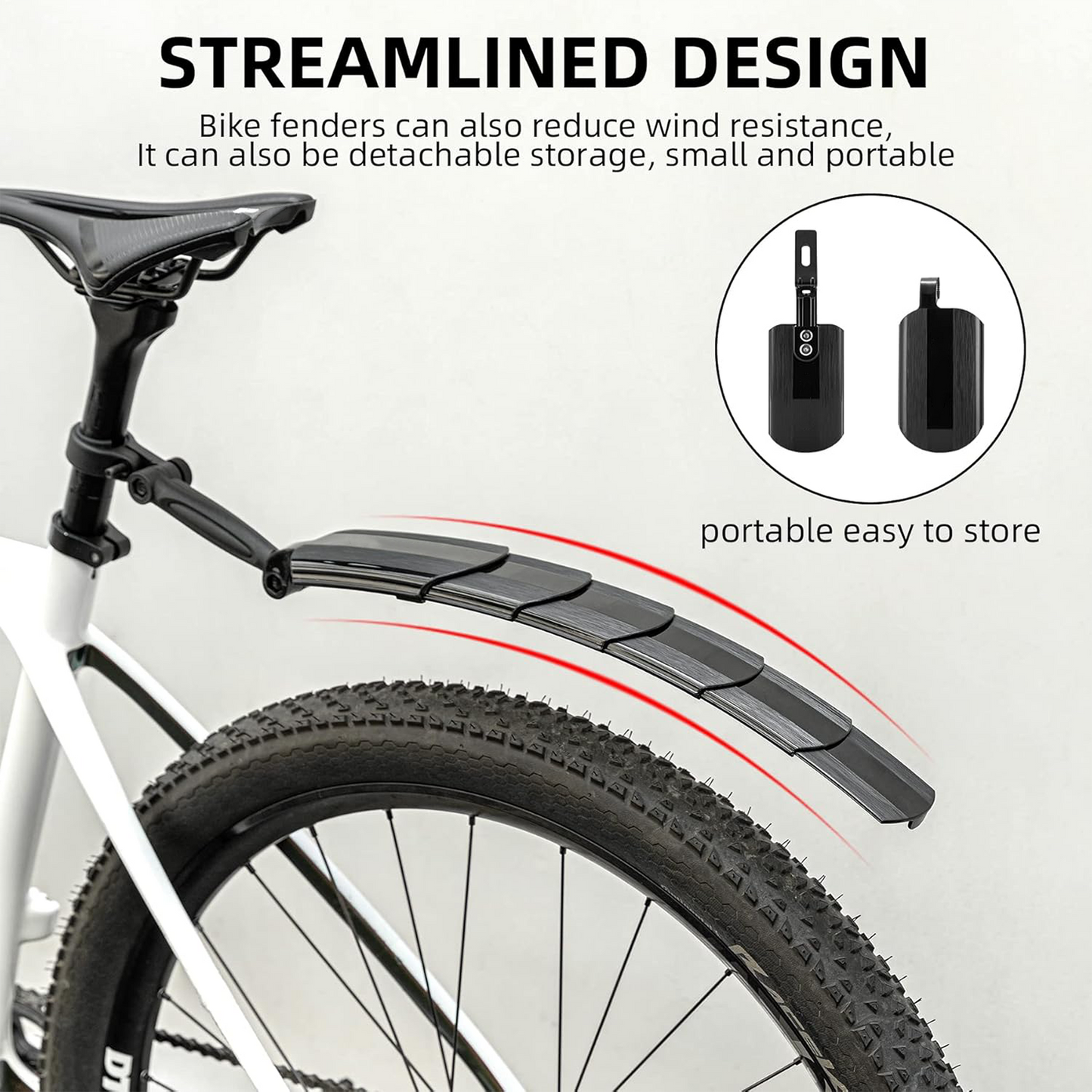 🚲 ROCKBROS Retractable Bike Mudguards - Adjustable Fender Set for MTB & Road Bikes - Instant Mud & Splash Protection