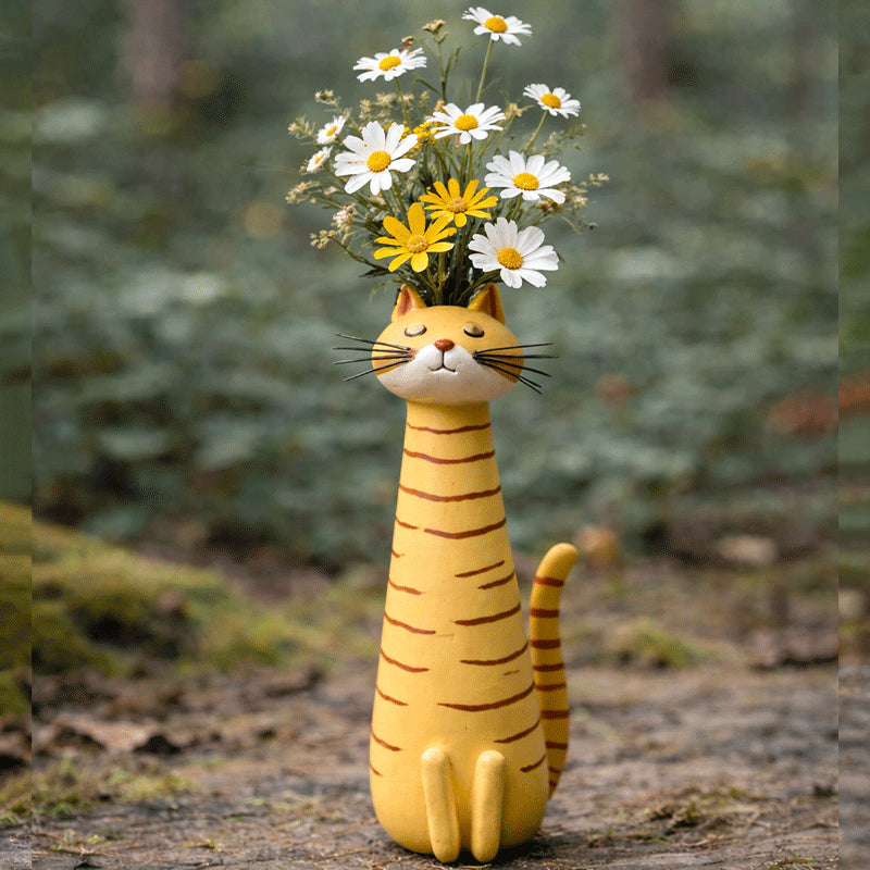 💖Last Day 50% OFF😸Handcrafted Quirky Cat Vase