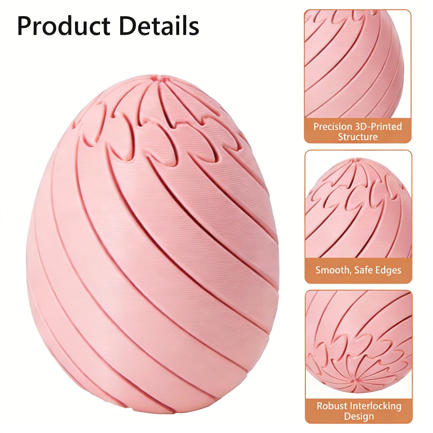 🥚3D Printed Telescopic Rolling Dragon Egg – Stress Relief & Smooth Play