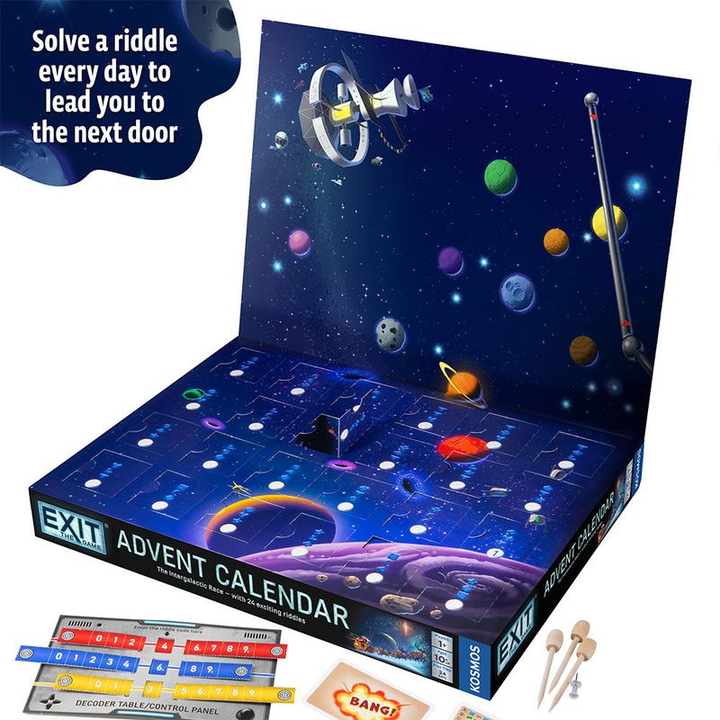 🎄⏱️Christmas Escape Room Advent Calendar – 24 Days of Space-Themed Riddles, Puzzles & Holiday Surprises(📦Buy 2 Free Shipping)