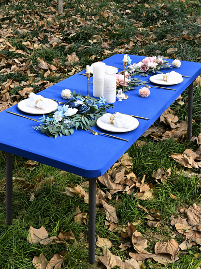 🌸 LIMITED TIME 60% OFF! ✨Pack Stretch Fabric Table Top Cap Cover, fits 4ft/6ft/8ft Tables