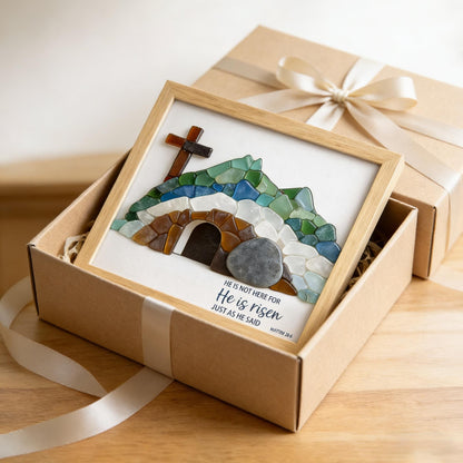 ✝️He Is Risen Empty Tomb Frame