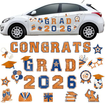 🎓 2026 Grad Car Magnets 🧲 – 30-Piece Set for Celebration Decor (Cars, Fridges & More) 🎁Buy 2 Free Shipping