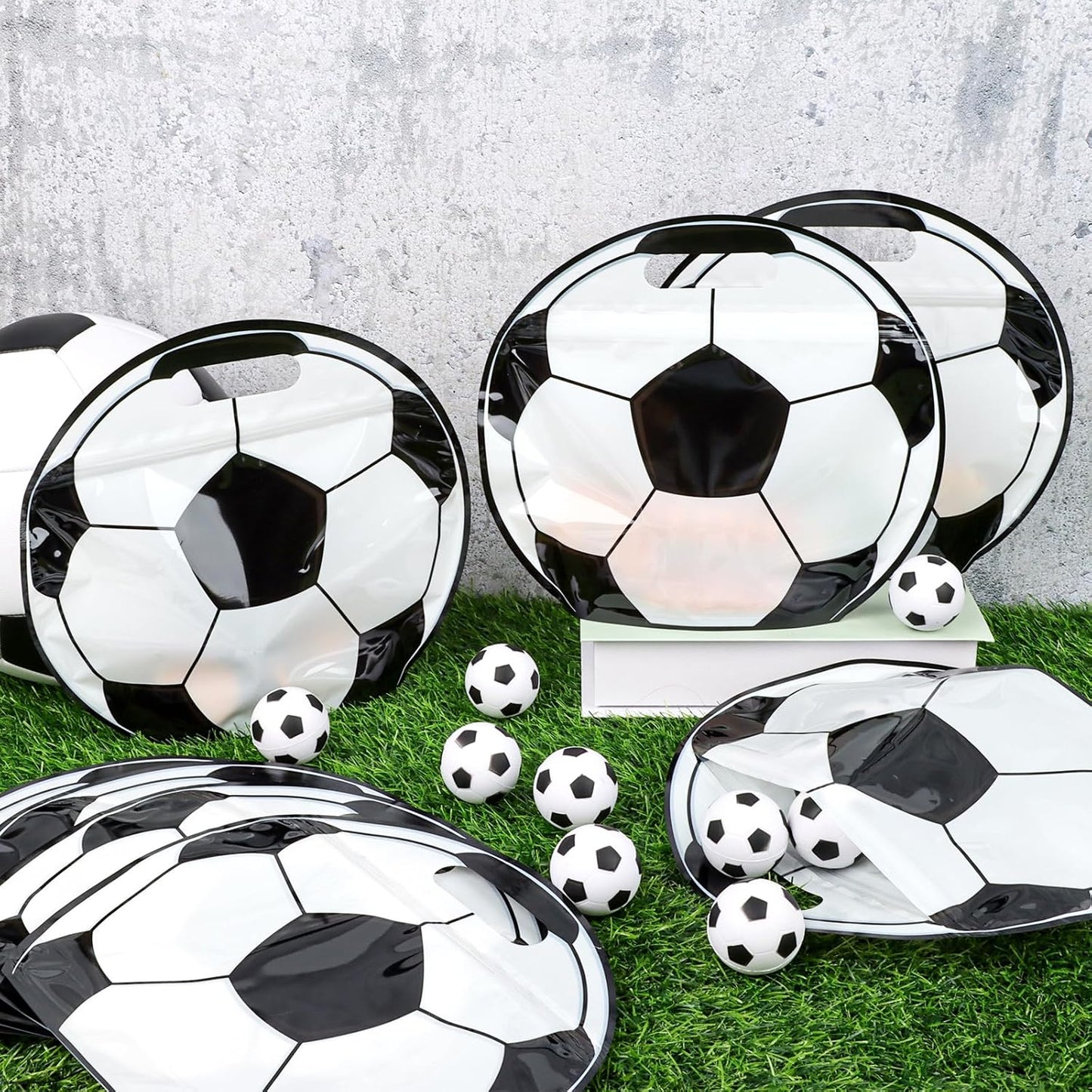 🎒⚽  Soccer Party Favor Bags with Handles – Football Treat Bags for Birthdays, Team Parties & World Cup Celebrations 🎉