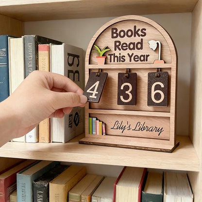 🔥Hot Sale - 49% OFF🔥Wooden Annual Reading Count Display Piece