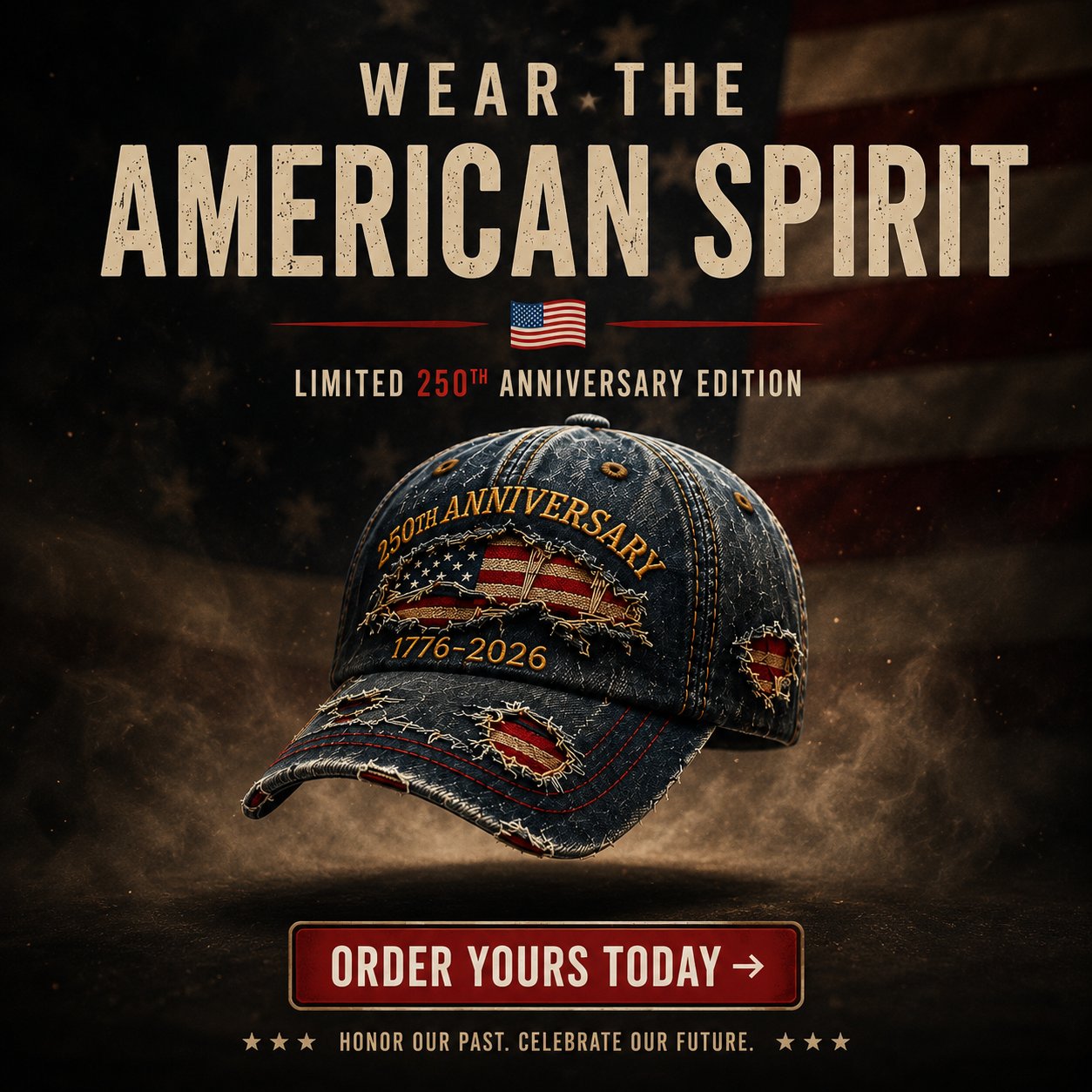 🦅250th Anniversary Baseball Cap
