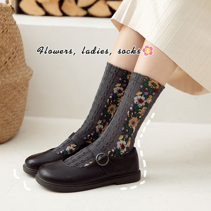 🌸 Vintage Floral Socks – 50% OFF Today Only! ✨