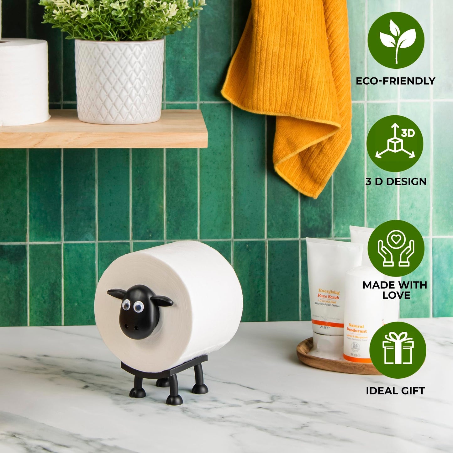 🎁 LAST DAY 59% OFF🔥 Sheep Toilet Roll Holder（3pcs）