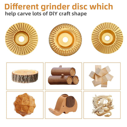🛠️Last Day 70% OFF🔥3PCS Wood Carving Disc Set