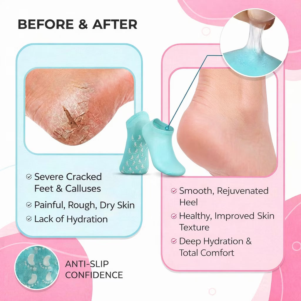 🔥Last Day - 49% OFF🔥Healing Therapy Gel Socks✨