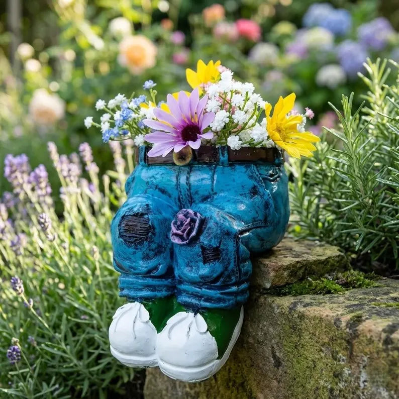 🌸Unique Resin Sitting Planter Cute Animal Flower Pot