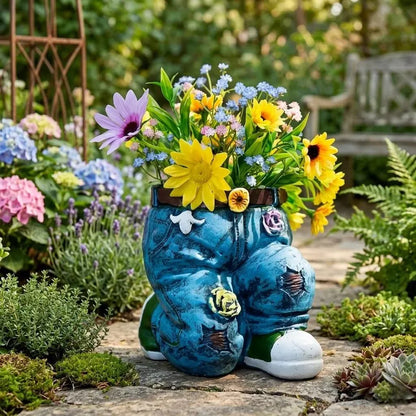🌸Unique Resin Sitting Planter Cute Animal Flower Pot