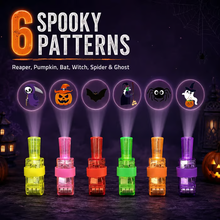 Halloween Pattern Finger Projector Lights - image-6a96e7201192ef2cde80020a