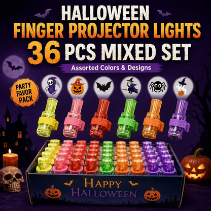 Halloween Pattern Finger Projector Lights - image-6a96e720620506ec28302408