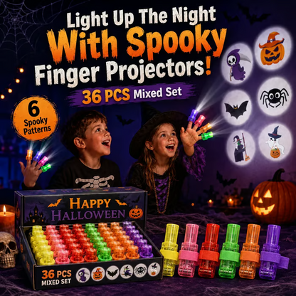 Halloween Pattern Finger Projector Lights - image-6a96e720a76278a8b760d81c