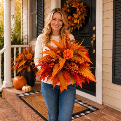 💥Hot Sale 50% Off 🍂 Autumn Harvest Floral Garden Stake Arrangement - image-6aa40fe8a5e36d1a10f5a0de