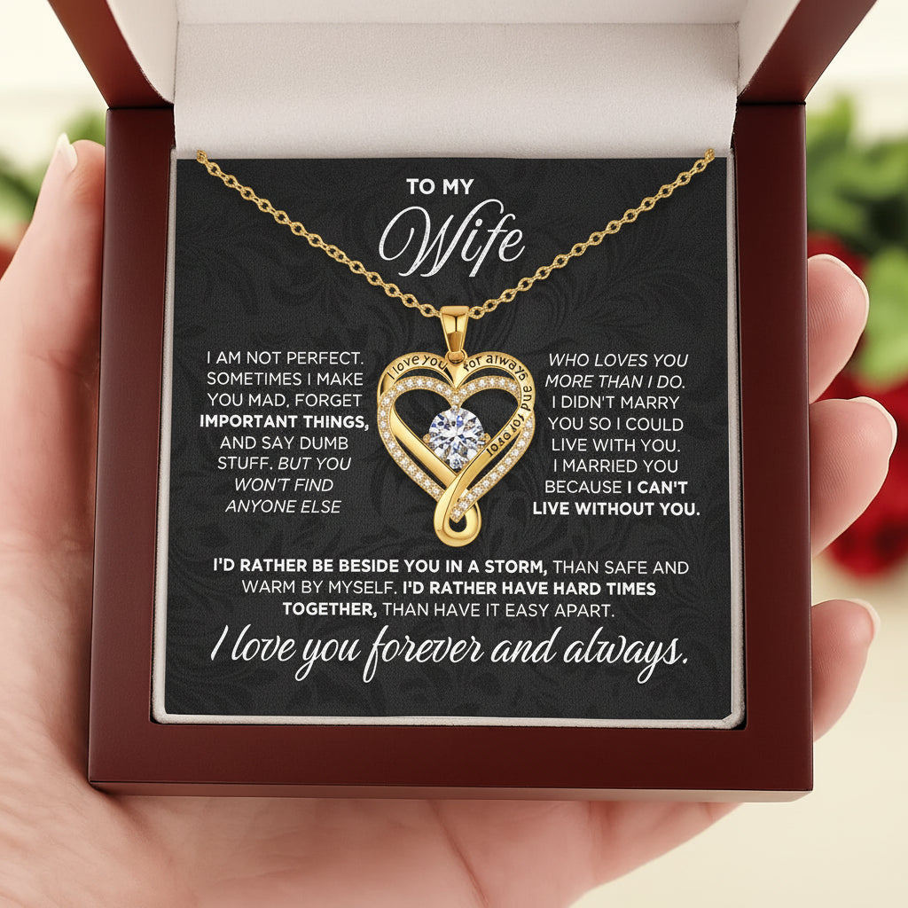 To My Wife & Mother – Love You Forever & Always Necklace