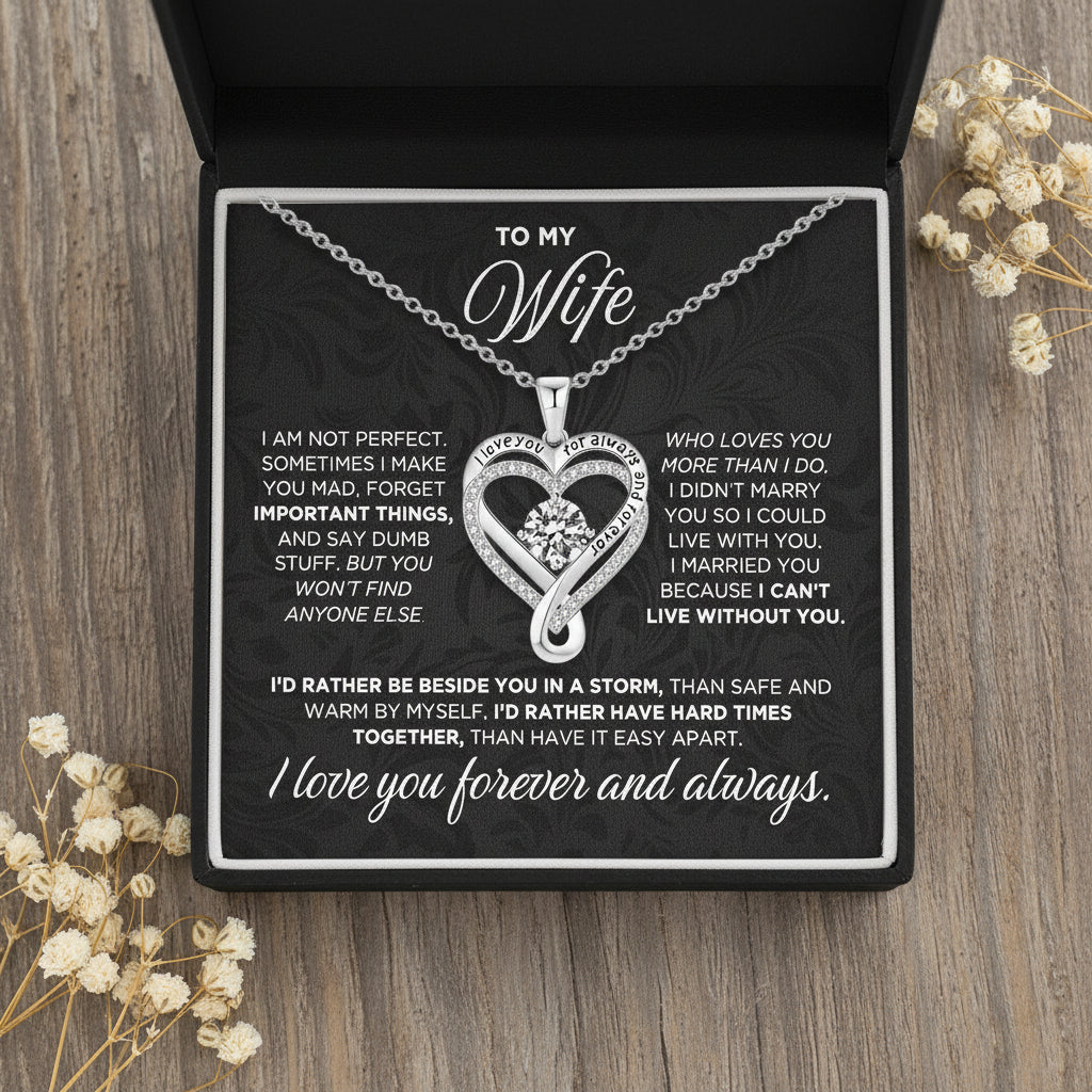 To My Wife & Mother – Love You Forever & Always Necklace