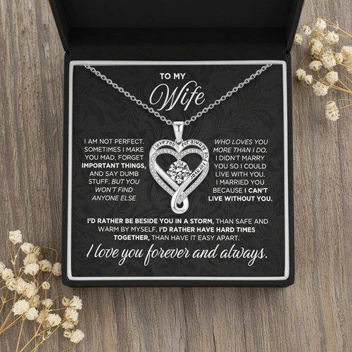 To My Wife & Mother – Love You Forever & Always Necklace