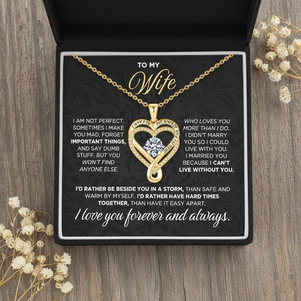 To My Wife & Mother – Love You Forever & Always Necklace