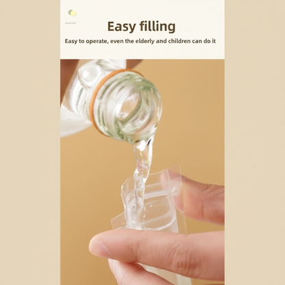 Easy filling - pour juice into popsicle bag