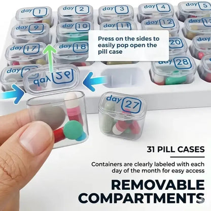 🔥LAST DAY 50% OFF🔥31-Day Detachable Monthly Pill Organizer