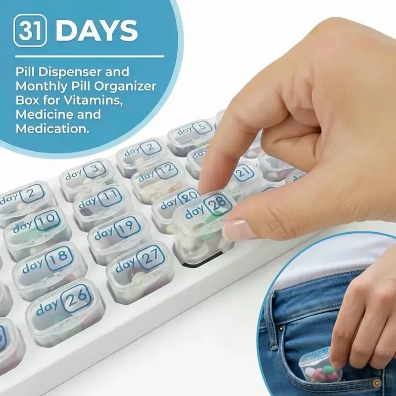 🔥LAST DAY 50% OFF🔥31-Day Detachable Monthly Pill Organizer