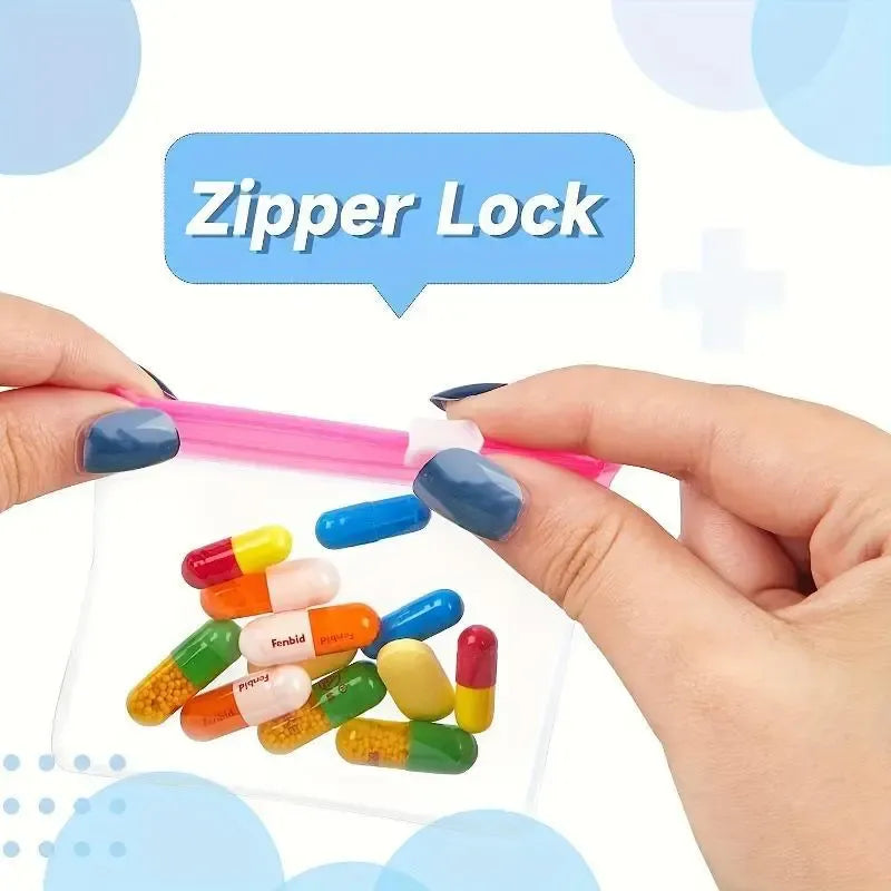 🔥LAST DAY 50% OFF💊Clear Zipper Pill Storage Bag
