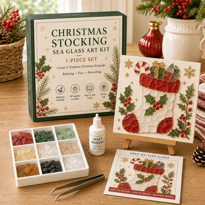 🔥 LAST DAY 49% OFF 🎄 Christmas Sea Glass Art Kit