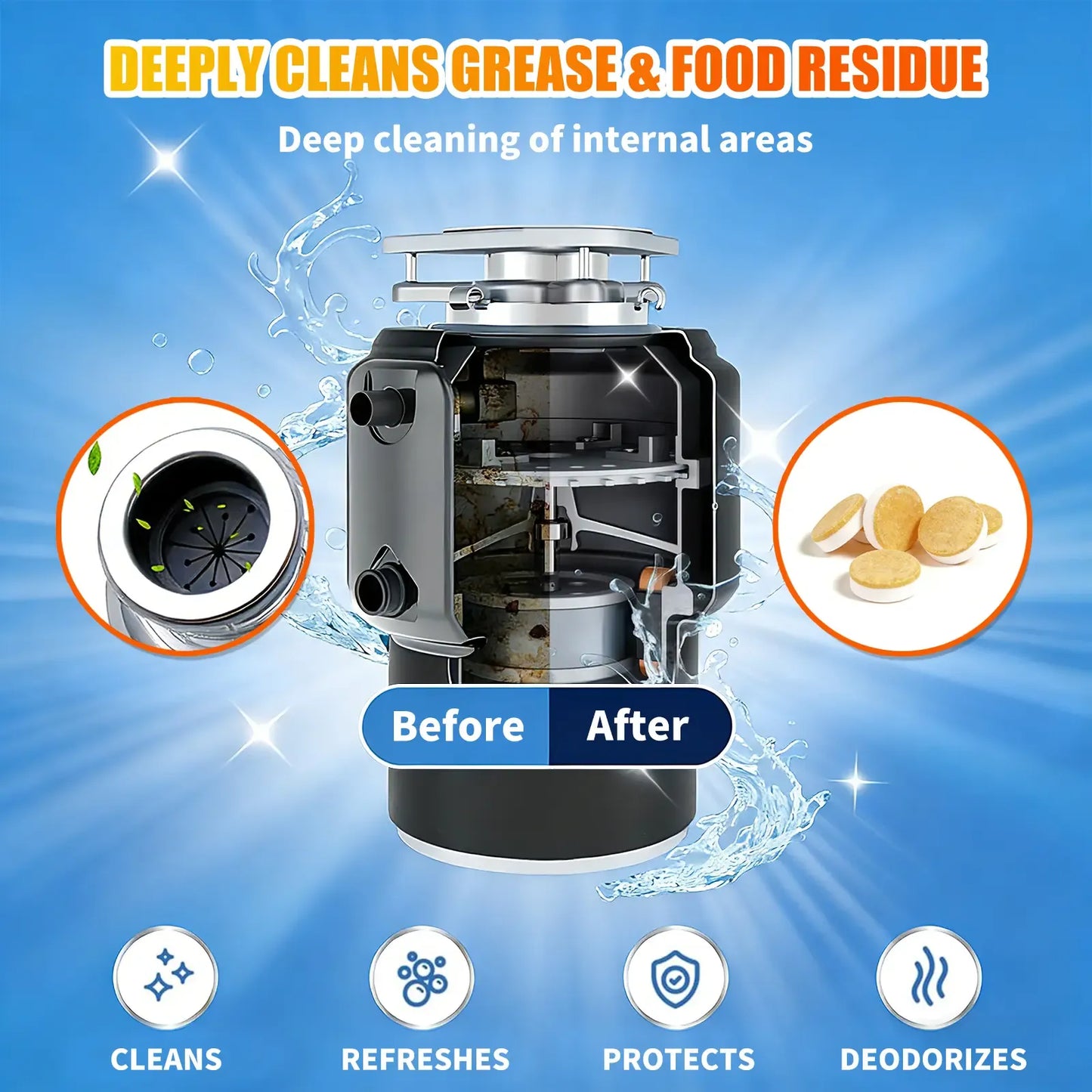 🔥LAST DAY 50% OFF🔥Deep Clean Disposal Tablets