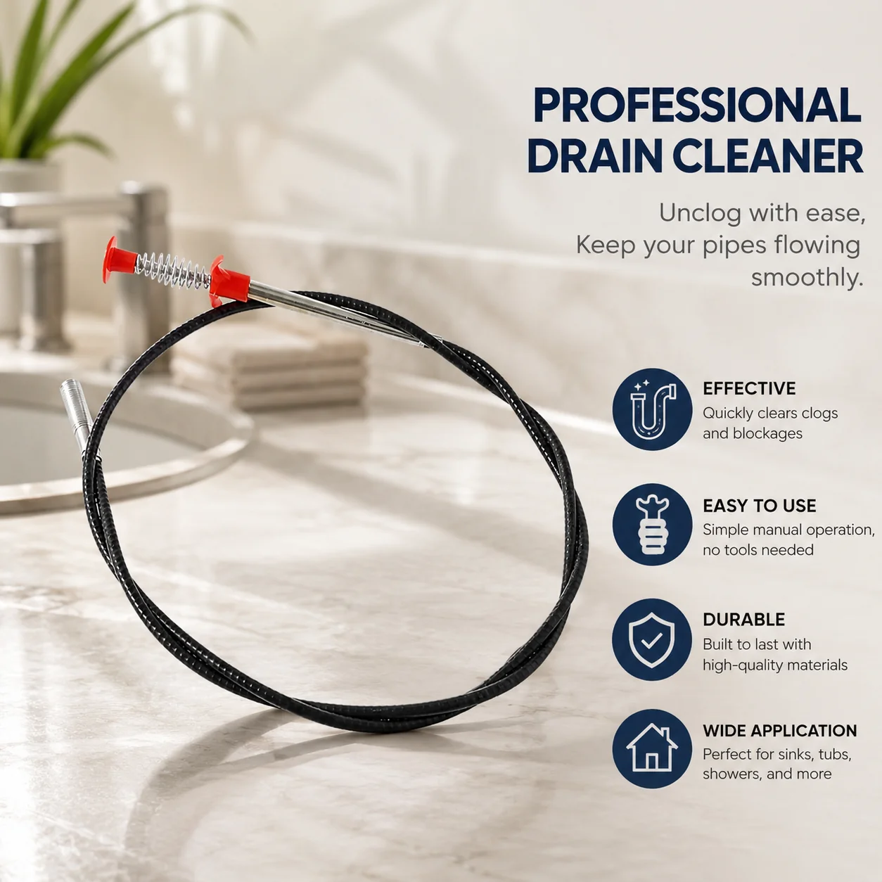 🔥Last Day 50% OFF -🚿Professional Drain Clog Remover Tool