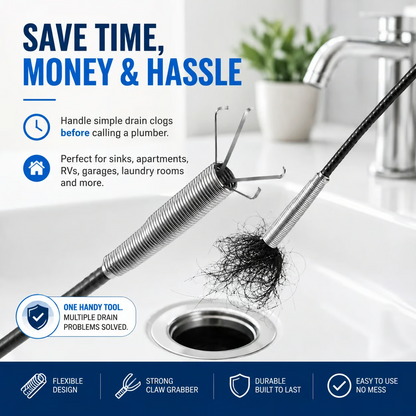 🔥Last Day 50% OFF -🚿Professional Drain Clog Remover Tool