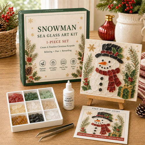 🔥 LAST DAY 49% OFF 🎄 Christmas Sea Glass Art Kit