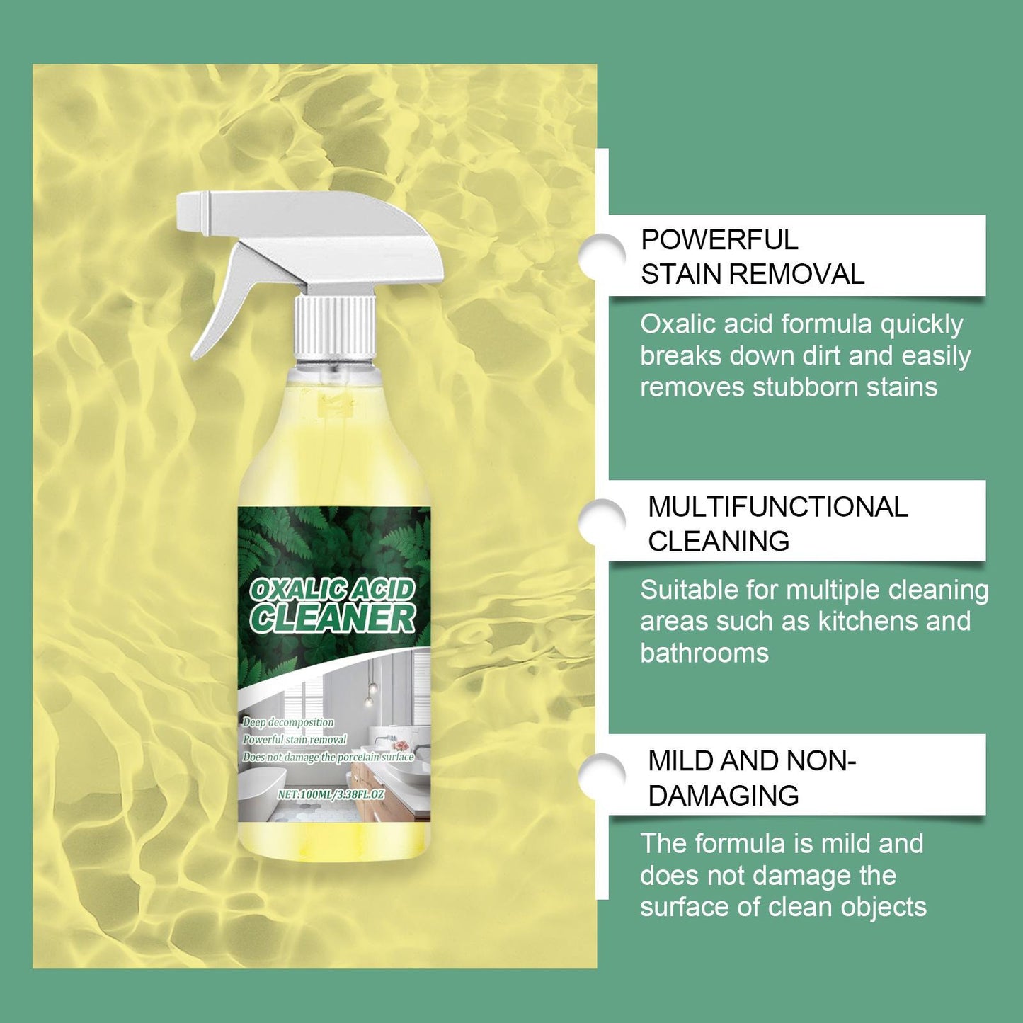 ✨50% OFF !🫧  Oxalic Acid Toilet Cleaning Foam – Instantly Lifts Yellow Stains & Odors