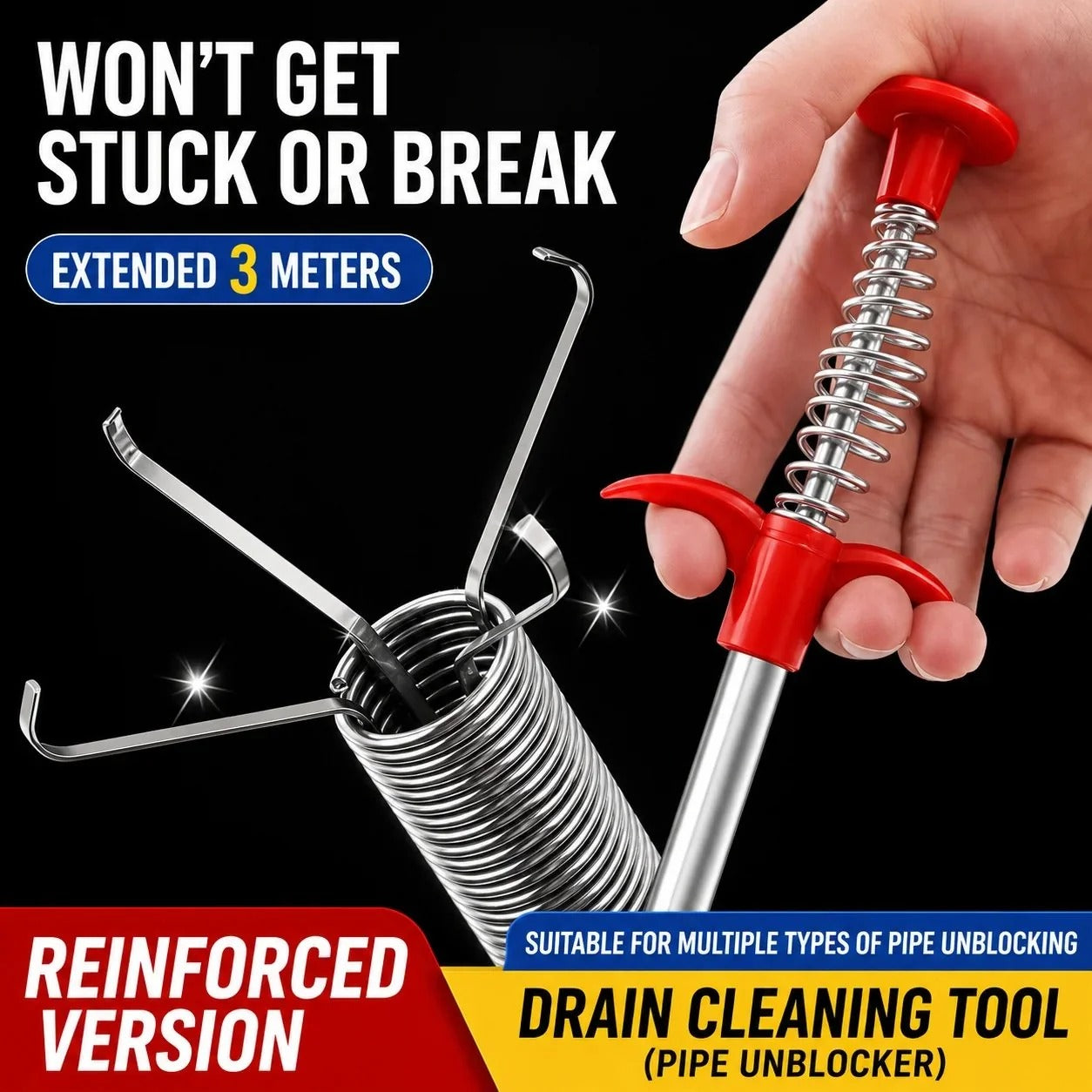 🔥Last Day 50% OFF -🚿Professional Drain Clog Remover Tool