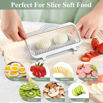 🔥LAST DAY 50% OFF-Egg Slicer for Hard Boiled Eggs Banana Slicer✅