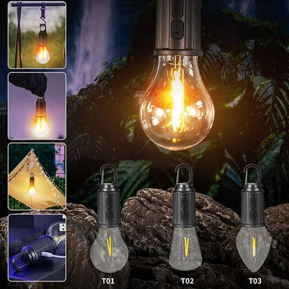 🔥Solar-powered tent  bulb portable LED camping light