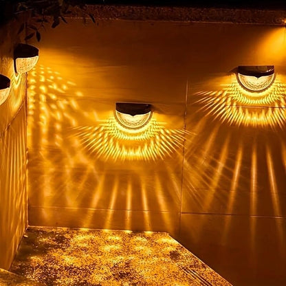 🔥Solar Wall Light for Fence, Garden & Stairs