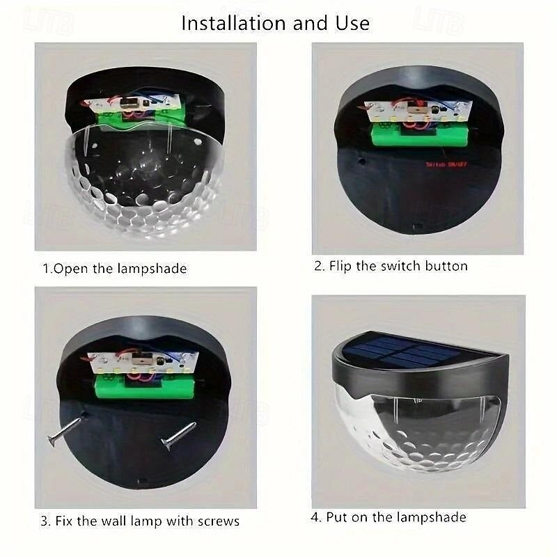 🔥Solar Wall Light for Fence, Garden & Stairs