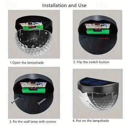 🔥Solar Wall Light for Fence, Garden & Stairs