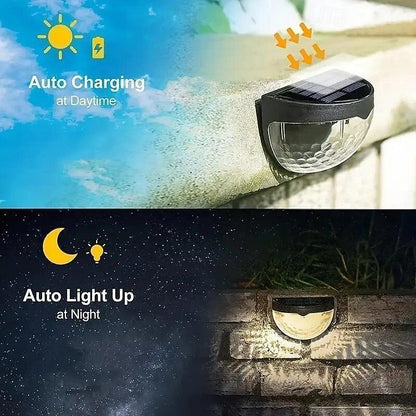 🔥Solar Wall Light for Fence, Garden & Stairs
