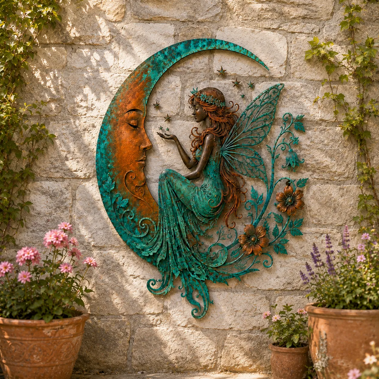 🔥Last Day 50% OFF✨🌜️Crescent Moon Bee Wall Decor🐝