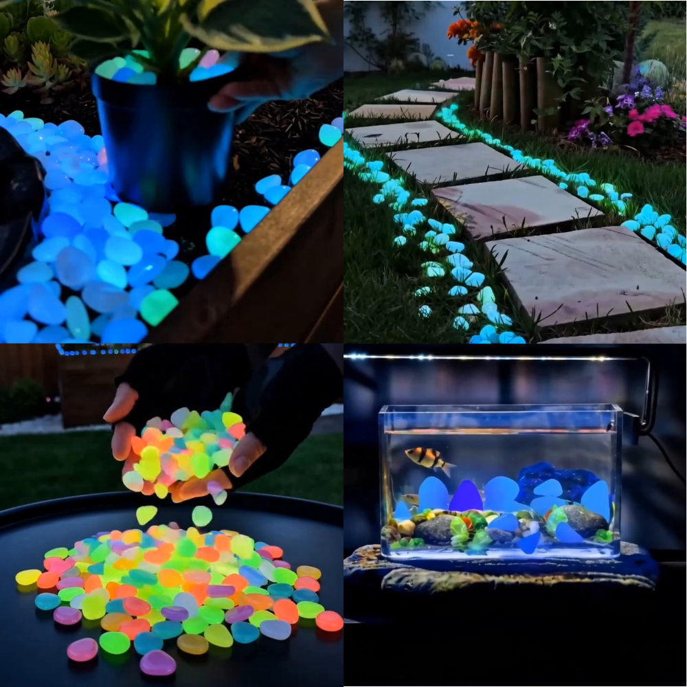 💥LAST DAY SALE 70%OFF💥🌈Colorful Glow-in-the-Dark Garden Stones
