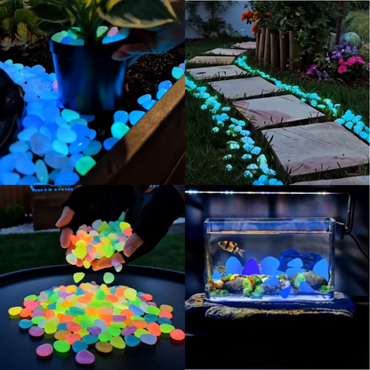 💥LAST DAY SALE 70%OFF💥🌈Colorful Glow-in-the-Dark Garden Stones