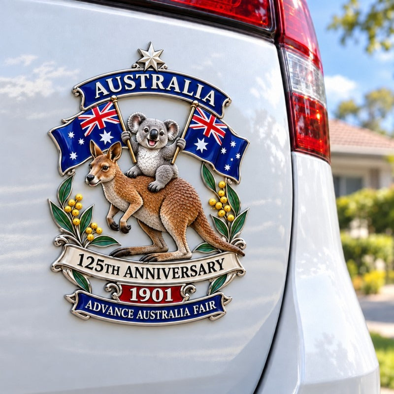 ⏳ Last Day 49% OFF 🦘Australia 125th Anniversary Commemorative Metal Car Emblem